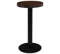 vidaXL Table de Bistro Café Bar Salle à Manger Dîner Repas Restaurant Maison Intérieur Marron Foncé 40 cm MDF