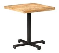 Vidaxl Table De Bistro Carrée 70x70x75 Cm Bois De Manguier Brut Multicolore