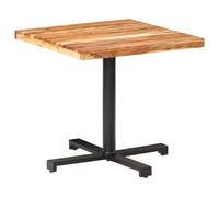 Vidaxl Table De Bistro Carrée 80x80x75 Cm Bois D'acacia Massif Marron