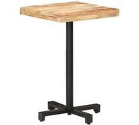 vidaXL Table de bistro Carrée 50x50x75 cm Bois de manguier brut Brun
