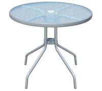 vidaXL Table de bistro Gris 80x71 cm Acier 43316
