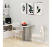 Vidaxl Table De Bistro Gris Béton 60x60x75 Cm Aggloméré Gris