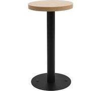 vidaXL Table de Bistro Table de Café Table de Salle à Manger Table de Bar Dîner Repas Restaurant Maison Intérieur Marron Clair 40 cm MDF