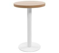 vidaXL Table de bistro Marron clair 50 cm MDF