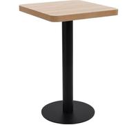 vidaXL Table de bistro Marron clair 50x50 cm MDF