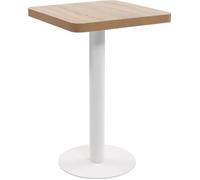 vidaXL Table de bistro Marron clair 50x50 cm MDF
