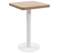 vidaXL Table de Bistro Marron Clair 50x50 cm MDF