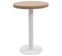 vidaXL Table de bistro Marron clair 60 cm MDF