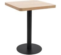 vidaXL Table de bistro Marron clair 60x60 cm MDF
