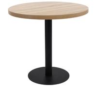 Vidaxl Table De Bistro Marron Clair 80 Cm Mdf Marron