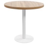 vidaXL Table de bistro 80 cm MDF Marron clair