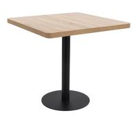 Table de Bistro Marron Foncé 50x50 cm MDF Café Bar Salle à Manger vidaXL