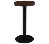 Vidaxl Table De Bistro Marron Foncé 40 Cm Mdf Marron