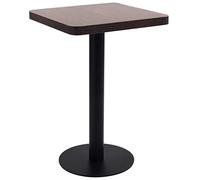 vidaXL Table de Bistro Marron foncé 50x50 cm MDF