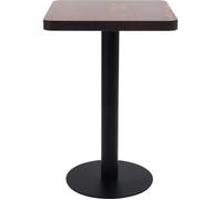 vidaXL Table de bistro Marron foncé 50x50 cm MDF
