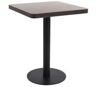 vidaXL Table de bistro Marron foncé 60x60 cm MDF