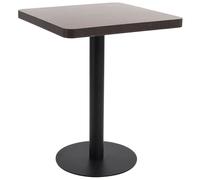 vidaXL Table de bistro Marron foncé 60x60 cm MDF