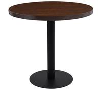 Vidaxl Table De Bistro Marron Foncé 80 Cm Mdf Marron