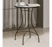 Vidaxl Table De Bistro Mosaïque Bleu Et Blanc Ø50x70 Cm Céramique