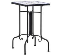 Table de bistro mosaïque bleu et blanc Céramique46710