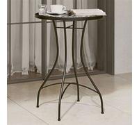 vidaXL Table de bistro mosaïque noir et blanc Ø50x70 cm céramique, table mosaïque, table d'extérieur, table de balcon, table 4003400 Blanc G