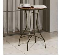 vidaXL Table de bistro mosaïque en terre cuite Ø50x70 cm céramique