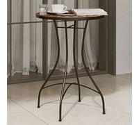 Table de bistro mosaïque terre cuite blanc Ø50x70 cm céramique, table mosaïque, table d'extérieur, table de balcon, 4003401