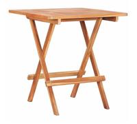 vidaXL Table de bistro pliable 60x60x65 cm Bois de teck solide