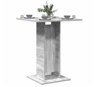 Table de bistro Sonoma gris 60x60x75 cm Bois d ingénierie Gris G