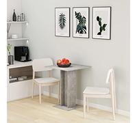 vidaXL Table de bistro Gris béton 60x60x75 cm Aggloméré