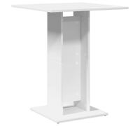 vidaXL Table de Bistro, Table de Bar, Meuble de Pub Salle à Manger Cuisine Dîner Repas Maison Intérieur, Scandinave, Blanc Bois d’Ingénierie
