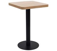 vidaXL Table de bistro Marron clair 50x50 cm MDF