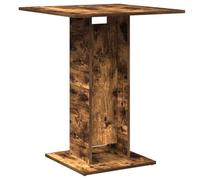 vidaXL Table de Bistro Chêne fumé 60x60x75 cm Bois d'ingénierie