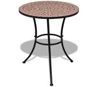 vidaXL Table de bistro Terre cuite 60 cm Mosaïque