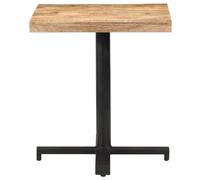 vidaXL Table de bistrot carrée 70x70x75 cm Bois de manguier rugueux
