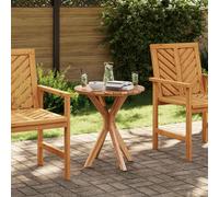 Vidaxl Table De Bistrot De Jardin Ø70x75 Cm En Bois Massif De Teck