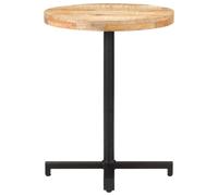 vidaXL Table de bistrot ronde Ø60x75 cm Bois de manguier rugueux