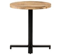 vidaXL Table de bistrot ronde Ø70x75 cm Bois de manguier rugueux