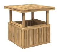 vidaXL Table de café de Jardin en Bois d'acacia réglable en Hauteur