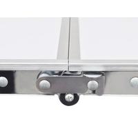 vidaXL Table de camping pliante avec 4 tabourets Hauteur réglable 180x60 cm