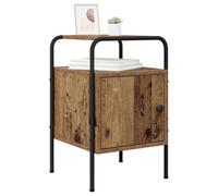 vidaXL Table de Chevet 2 pc Bois Ancien 35 x 36,5 x 56 cm, Chambre, Table de Nuit Contemporaine, Design Élégant, Rangement Ample, Unité Compacte
