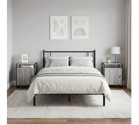 vidaXL Table de chevet 2 pc Sonoma gris Bois d'ingénierie 8007618
