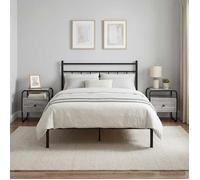vidaXL Table de chevet 2 pc Sonoma gris Bois d'ingénierie 8007678