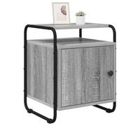 vidaXL Table de chevet 2 pc Sonoma gris Bois d'ingénierie 8007618