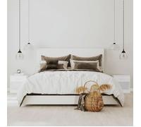 vidaXL Table de Chevet avec Tiroir 2 pcs, Armoire de Chevet, Armoire de Lit, Meuble de Chambre à Coucher Maison Intérieur, Moderne, Blanc