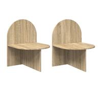vidaXL Table de chevet 2 pcs Chêne Sonoma 48 x 49 x 65 cm