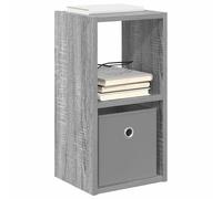 vidaXL Table de Chevet 2 pcs Gris Sonoma 25,5 x 22 x 49,5 cm, Salon, Rectangulaire, Design Moderne, Matériau Durable, Grand Espace de Rangement pour Tous Vos Essentiels et décor.