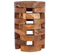 vidaXL Table de chevet 30 x 30 x 45 cm en bois de teck massif