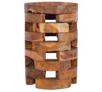 vidaXL Table de chevet 30 x 30 x 45 cm en bois de teck massif