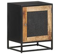 vidaXL Table de chevet 40x30x50 cm Bois de manguier brut Marron